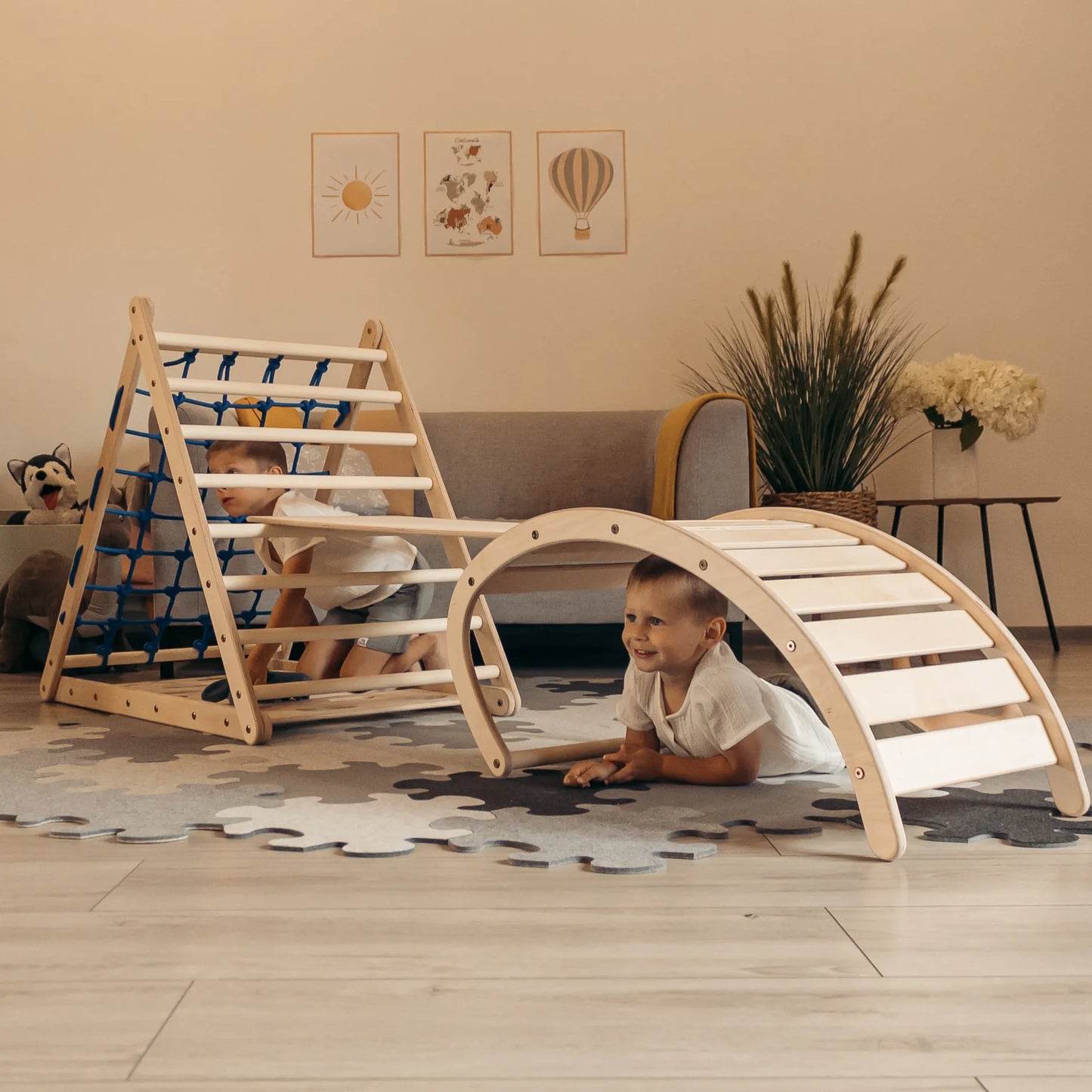 Kletter-Komplettset Tigerfels XL Set B: mit Tigerwippe und Wasserfall