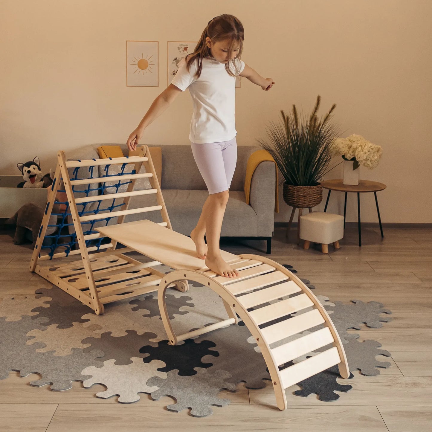 Kletter-Komplettset Tigerfels XL Set B: mit Tigerwippe und Wasserfall
