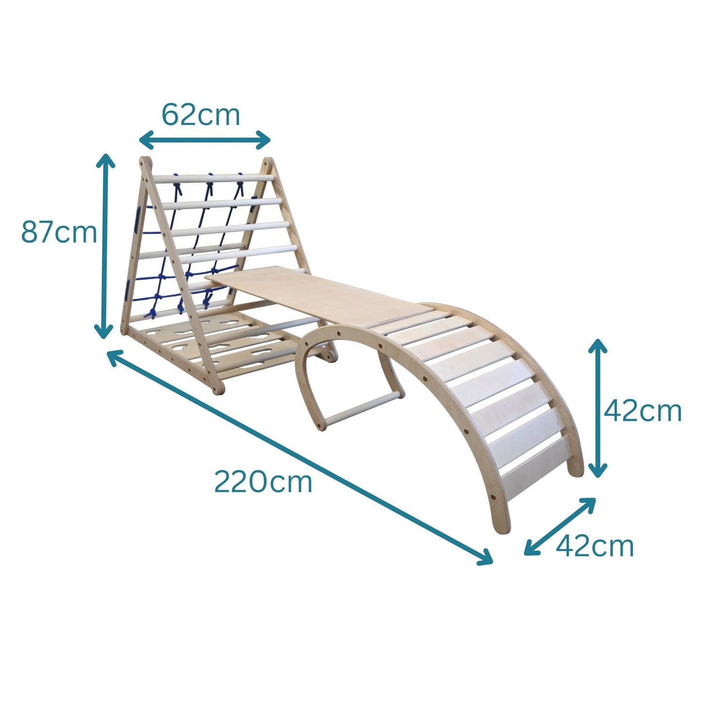 Kletter-Komplettset Tigerfels XL Set B: mit Tigerwippe und Wasserfall