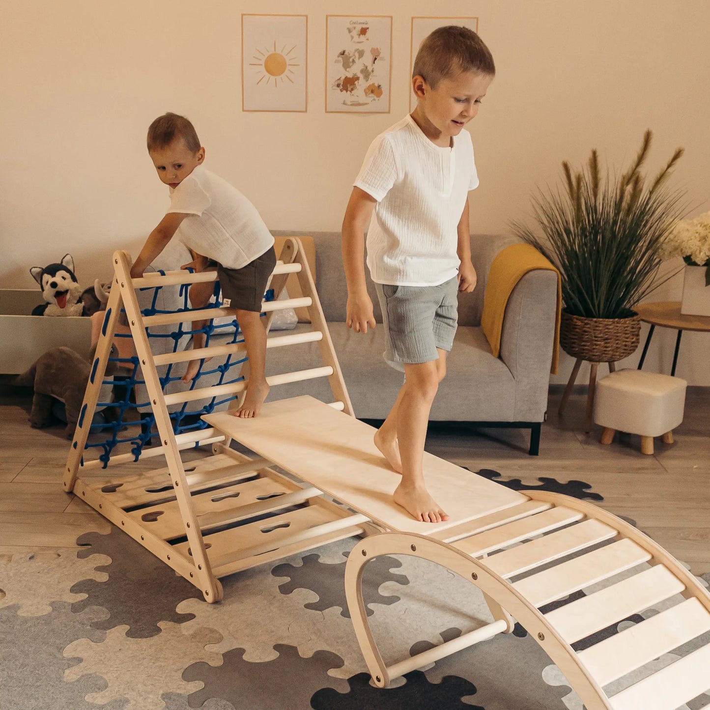Kletter-Komplettset Tigerfels XL Set B: mit Tigerwippe und Wasserfall